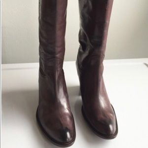 ANTHROPOLOGIE tooled leather boots By Sinela